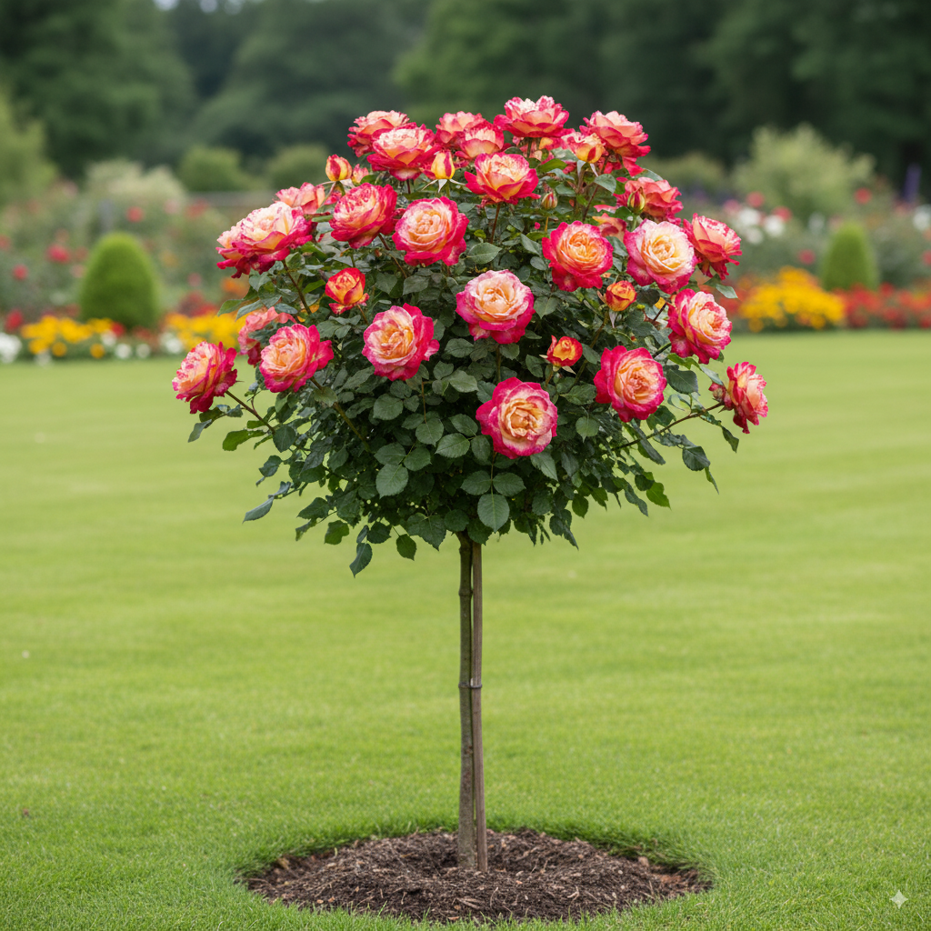 Stromková růže "Double Delight"