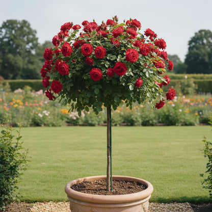 Stromková růže "Scarlet"