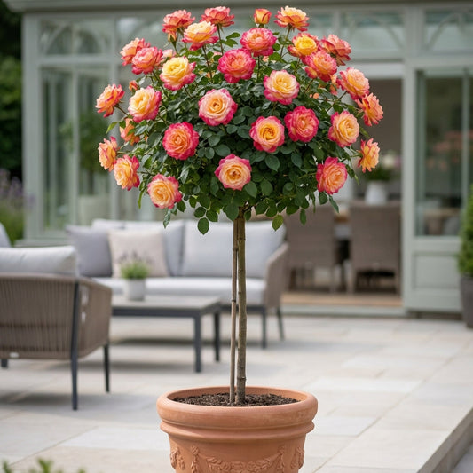 Stromková růže "Double Delight"